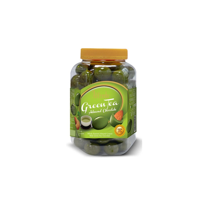 Alfredo Jar Green Tea Almond  400g