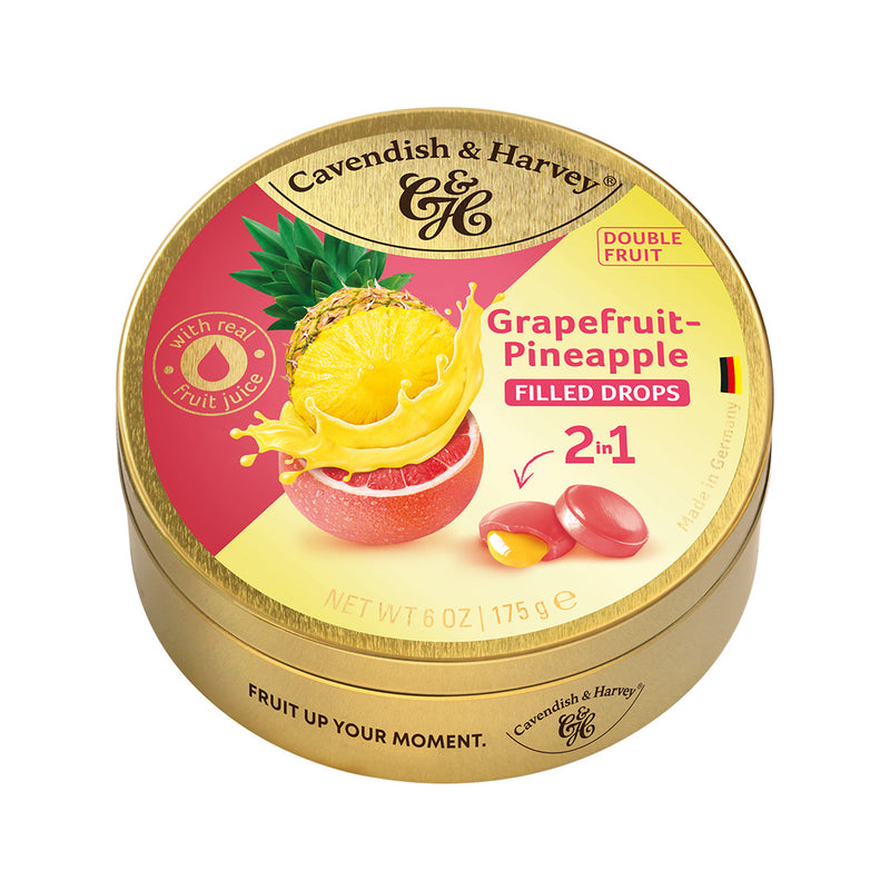 C&H DUO Fruit Grapefruit filled with Pineapple 175g