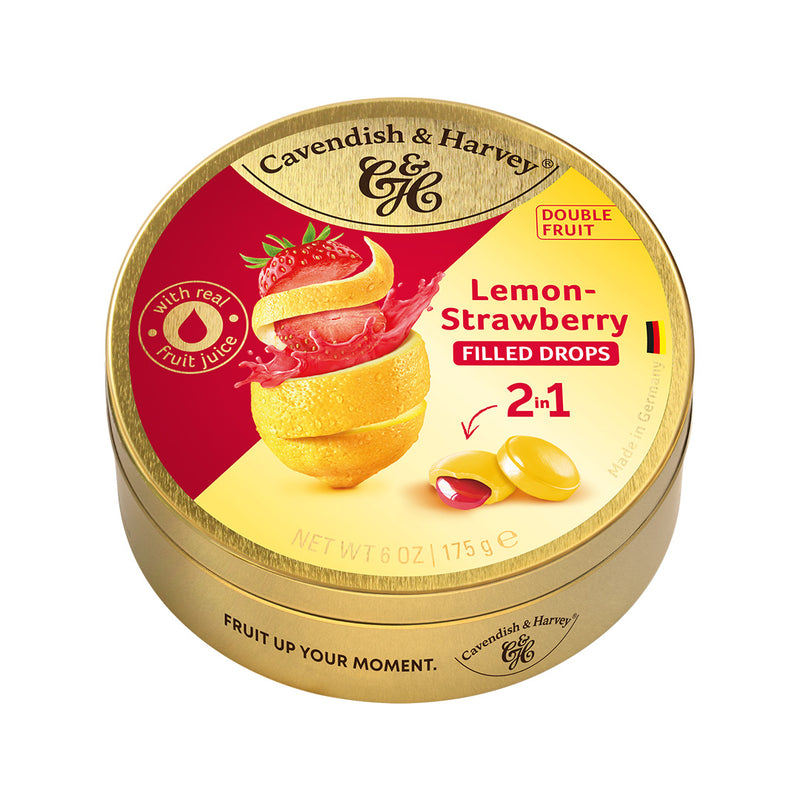 C&H DUO Fruit Lemon filled with Strawberry 175g
