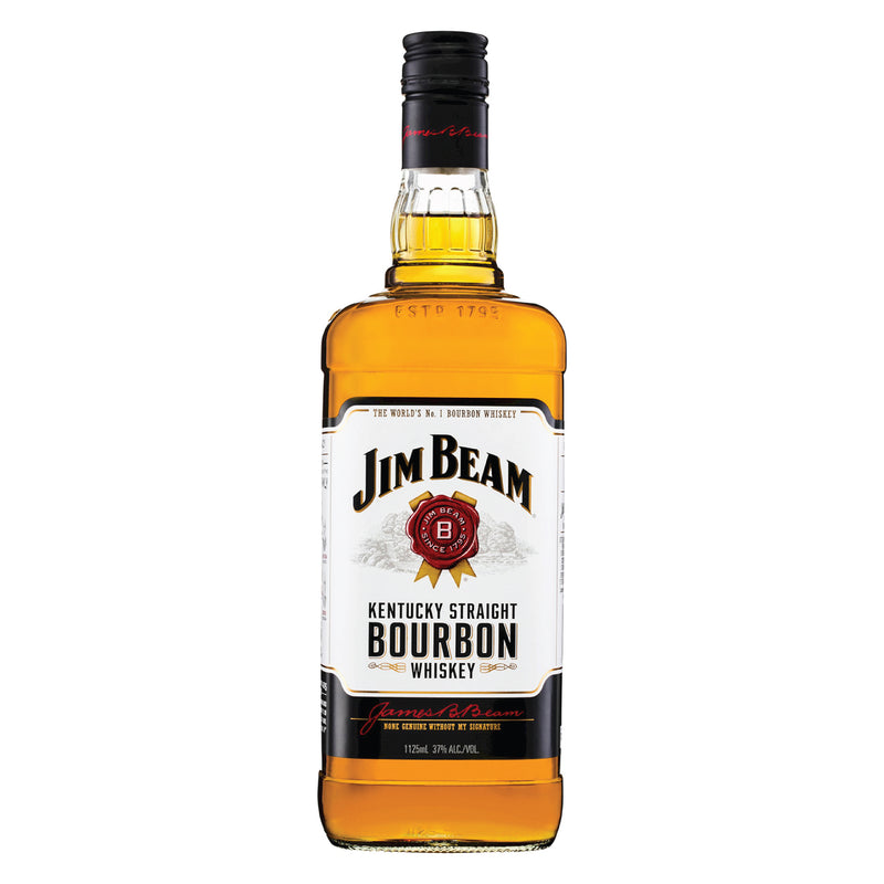 Jim Beam White Bourbon Whiskey 1125ml (37%)