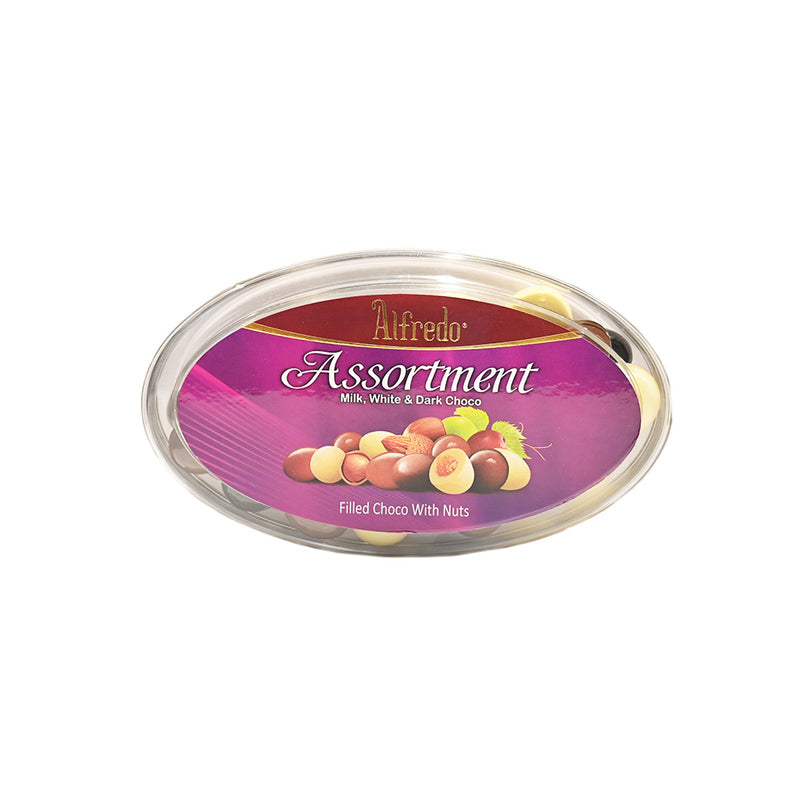 Alfredo Oval Assortment Milk, White, Dark 230g