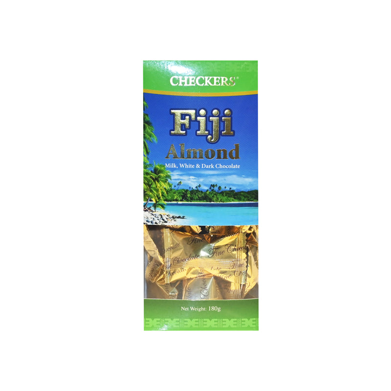 Checkers Fiji Stand Box Almond Assorted 180g
