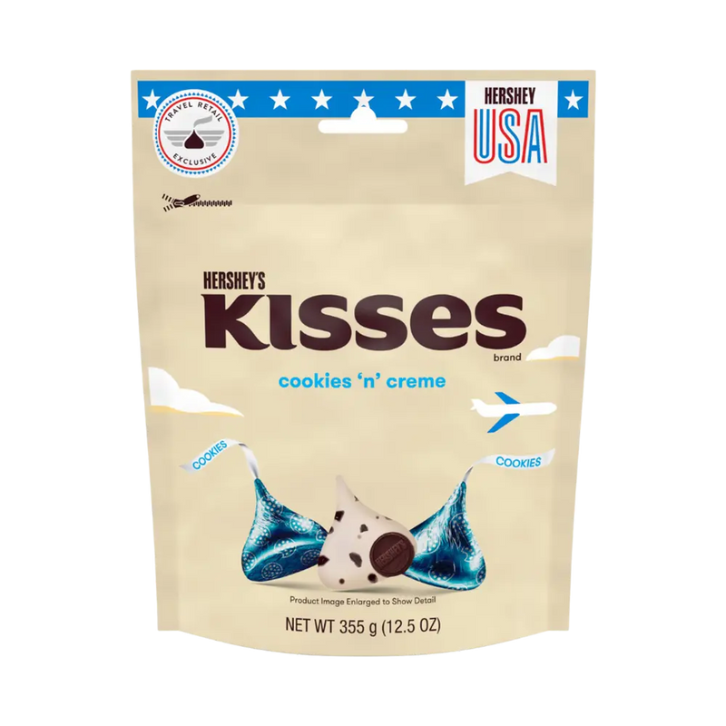 Hershey's White Chocolate  Kisses Cookies N Creme 355g