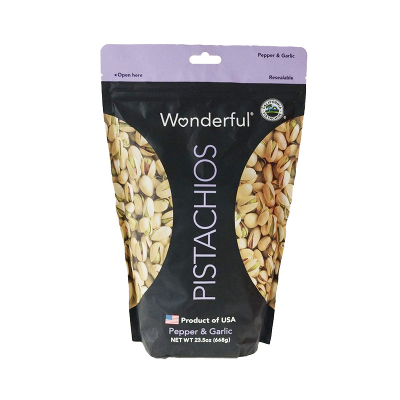 Wonderful Pepper & Garlic Pistachios 668G
