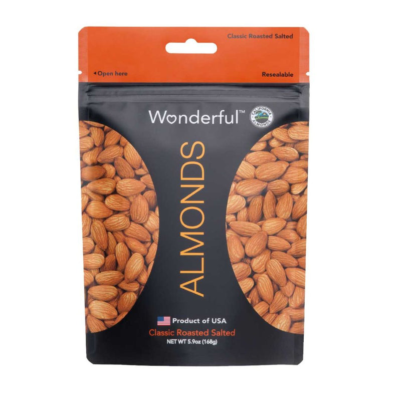 Wonderful Classic Roasted Salted Almond 168G