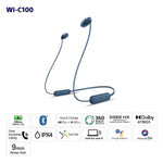 Sony Wireless Headphone WI-C100 Blue