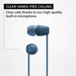 Sony Wireless Headphone WI-C100 Blue