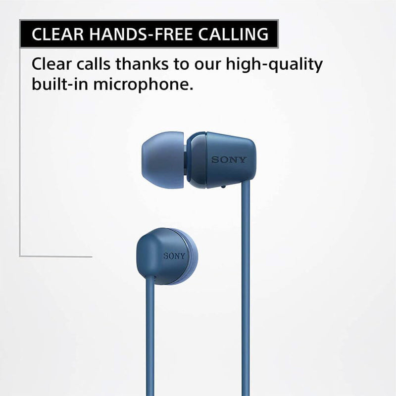 Sony Wireless Headphone WI-C100 Blue