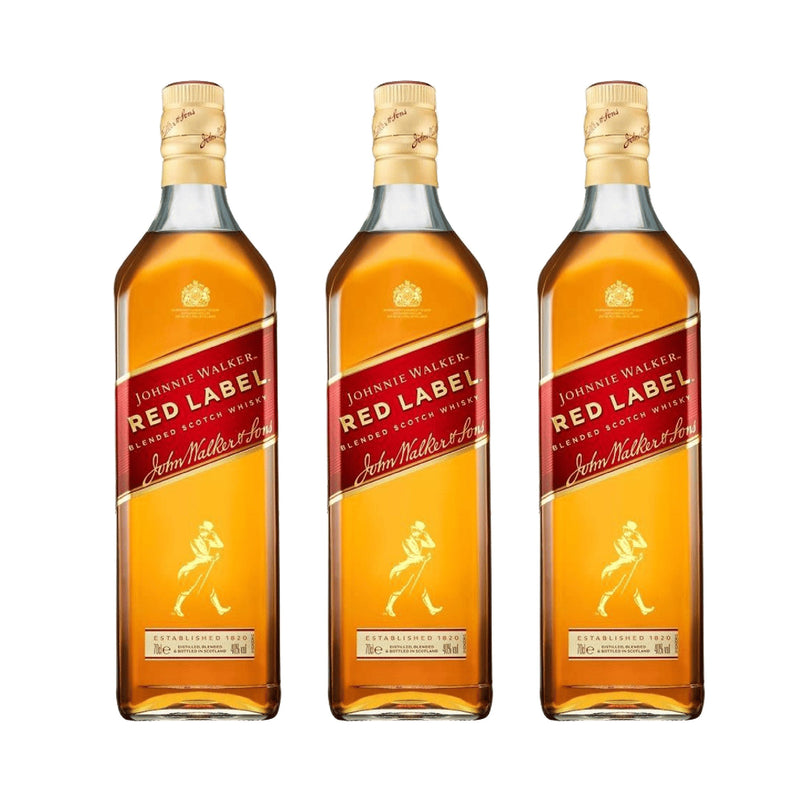 Johnnie Walker Red Label Blended Whisky 700ml x3