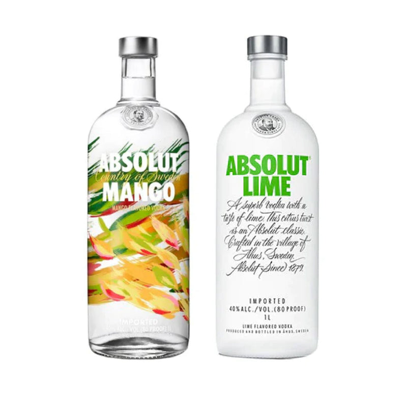Absolut Mango 1L + Absolut Lime 1L