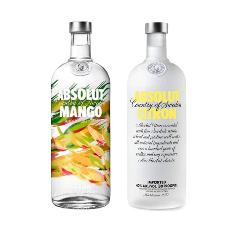 Absolut Mango 1L + Absolut Citron Vodka 1L