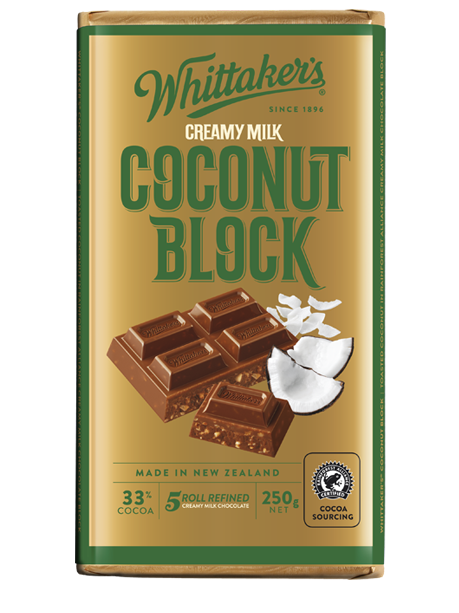 Whittakers Coconut Block 250gm