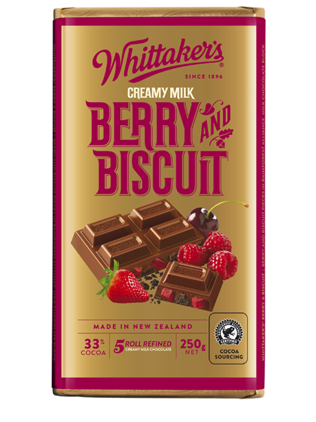 Whittakers Berry & Biscuit Block 250gm